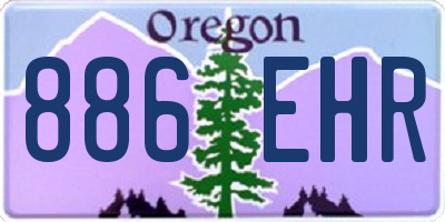 OR license plate 886EHR