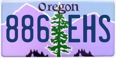 OR license plate 886EHS