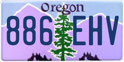 OR license plate 886EHV