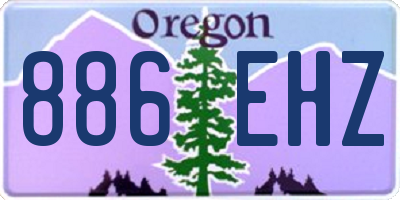 OR license plate 886EHZ