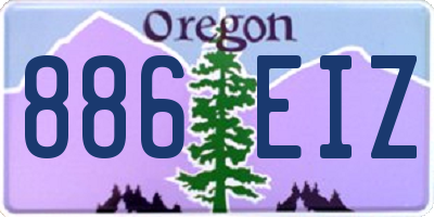 OR license plate 886EIZ