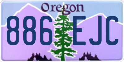OR license plate 886EJC