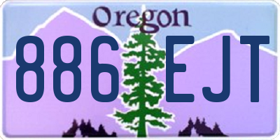 OR license plate 886EJT
