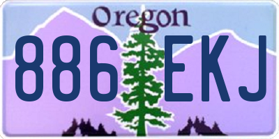 OR license plate 886EKJ