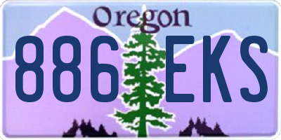 OR license plate 886EKS
