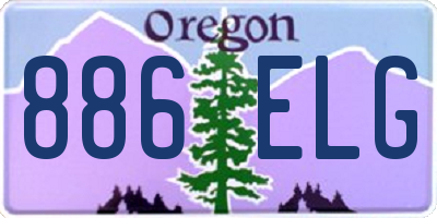 OR license plate 886ELG