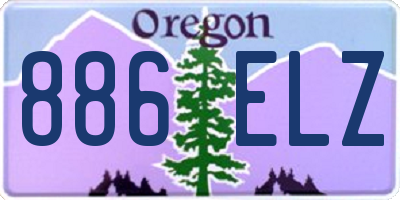 OR license plate 886ELZ