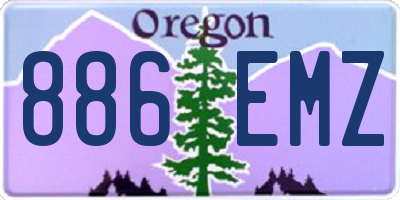 OR license plate 886EMZ