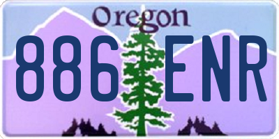 OR license plate 886ENR