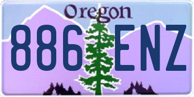 OR license plate 886ENZ