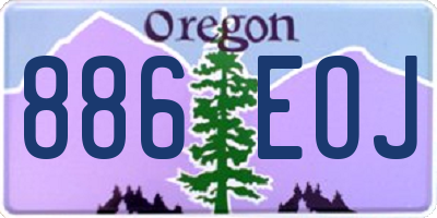 OR license plate 886EOJ