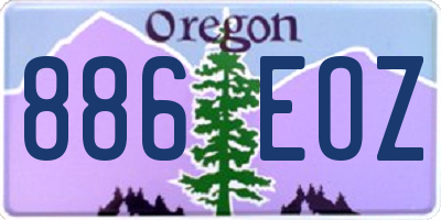 OR license plate 886EOZ