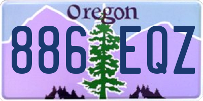 OR license plate 886EQZ