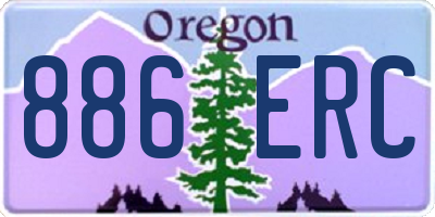 OR license plate 886ERC