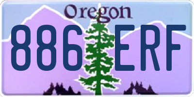 OR license plate 886ERF