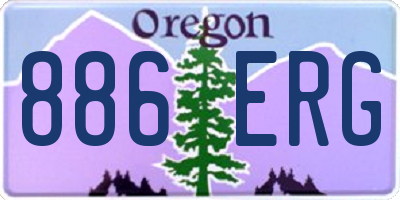 OR license plate 886ERG