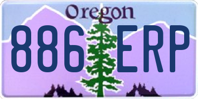 OR license plate 886ERP