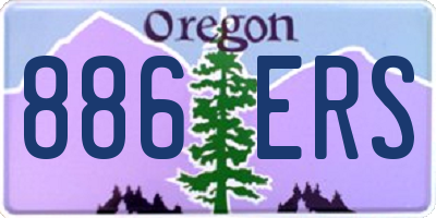 OR license plate 886ERS