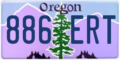 OR license plate 886ERT
