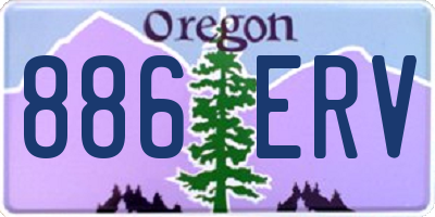 OR license plate 886ERV
