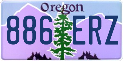 OR license plate 886ERZ