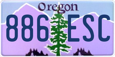 OR license plate 886ESC