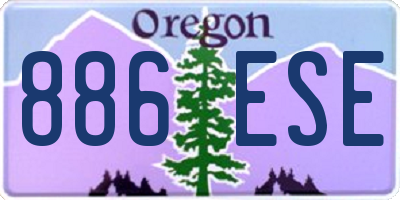 OR license plate 886ESE