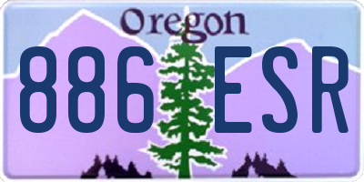 OR license plate 886ESR