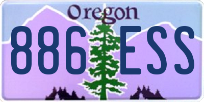 OR license plate 886ESS