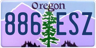 OR license plate 886ESZ