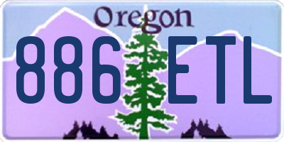 OR license plate 886ETL