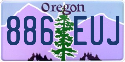 OR license plate 886EUJ