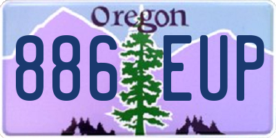 OR license plate 886EUP