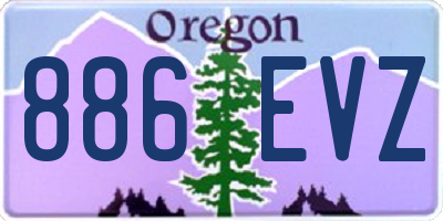 OR license plate 886EVZ