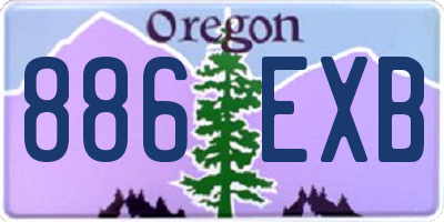 OR license plate 886EXB