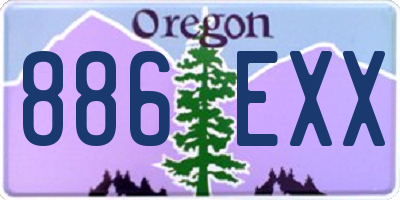 OR license plate 886EXX
