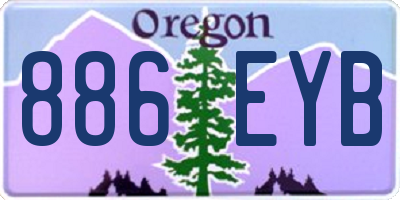 OR license plate 886EYB