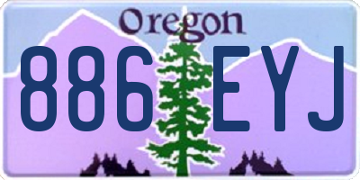 OR license plate 886EYJ