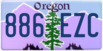 OR license plate 886EZC