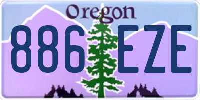 OR license plate 886EZE