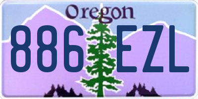 OR license plate 886EZL