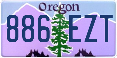 OR license plate 886EZT