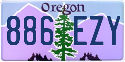 OR license plate 886EZY
