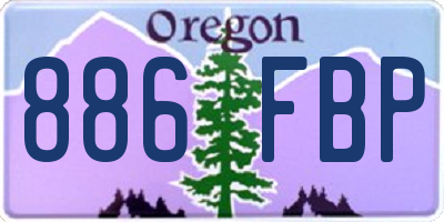OR license plate 886FBP