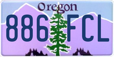 OR license plate 886FCL