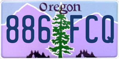 OR license plate 886FCQ