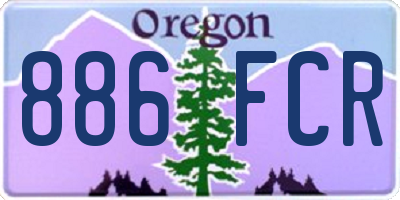 OR license plate 886FCR