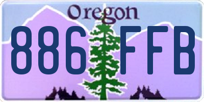 OR license plate 886FFB