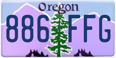 OR license plate 886FFG