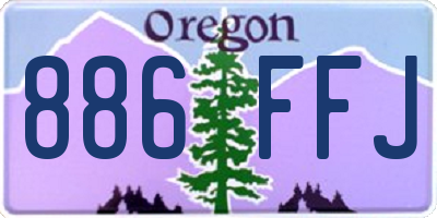 OR license plate 886FFJ